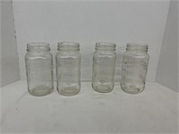4 mason jars