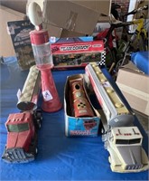 TEXACO SEMI TRUCKS, AVON GAS PUMP, ETC.