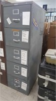 Remington Rand 5 Drawer Metal File Cabinet