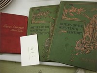 Two books entitled "Battles of the 19th Century"
