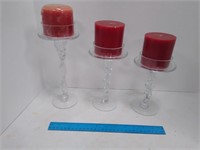 Candle Holders with Candles