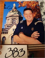 Notre Dame Coach Autographed Photograph