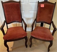 11 - PAIR OF MATCHING ARMCHAIRS (R)