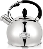 Whistling Tea Kettle 2.64Qt, Silver