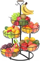 PouHenier.jh 5 Tier Fruit Basket Bowl for Kitchen