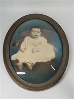 1923 BAPTIZED BABY OVAL PHOTOGRAPH