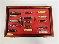 Pocket Knives in Showcase