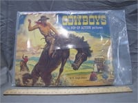 Antique "Cowboys In Pop-up Action Pictures" Book