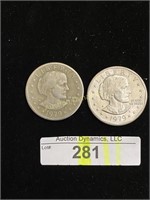 Two Susan B. Anthony 1979 Dollars