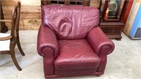 Pleather chair (red in color)