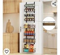 Over the Door Pantry Organizer 6-Tier - Foldable
