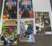 Starwars-Batman & Battlestar Comic Books