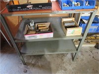 Steel shelf unit, 38 x 24 x 39