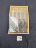 New J.A.Henckels Zwilling Steak Knife Set 4pc