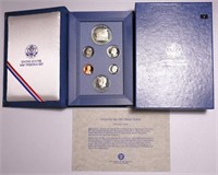 1987 US Silver Prestige Set w/Silver Dollar