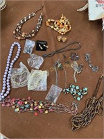 Assorted Costume Jewelry in nice cereal bowl