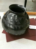 ebony native ceramic vase