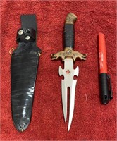 Stainless “Defender” Dagger w/sheath