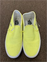 Neon Yellow Vans Shoes Size 9 Womens