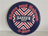 12 X12" METAL BARBER SIGN-SHAVE/HAIRCUT