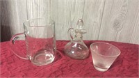 Misc Clear Glass Pieces (3)