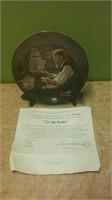 Norman Rockwell Collector Plate With COA