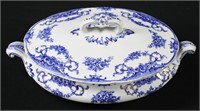 Vintage Minton Oval Covered Porcelain Serving Dish