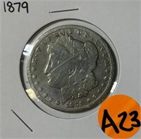 S - 1879 MORGAN SILVER DOLLAR (A23)