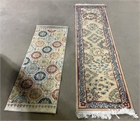 (Q) 2 Runner Area Rugs 21” x 59” and 23 1/2” x
