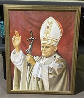 (ST) Pope Oil Painting on Canvas by Libero? 22