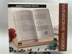 Winsome Wood Acrylic Cookbook Propper In Box