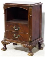 Chippendale Claw Foot Bedside Stand
