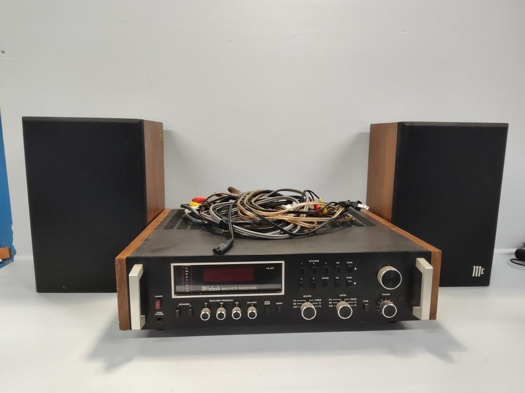 McIontosh MAC 4275 Receiver with Speakers