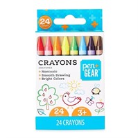 P678  Pen+Gear Crayons, Assorted Colors, 24 Count