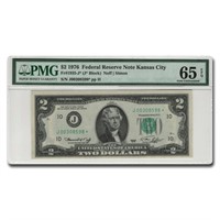 1976 (j-kansas City) $2 Frn Gem Cu-65 Epq Star