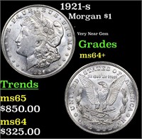 1921-s Morgan Dollar $1 Grades Choice+ Unc