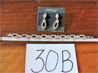 Lord & Taylor Pierced Earring & Bracelet Set