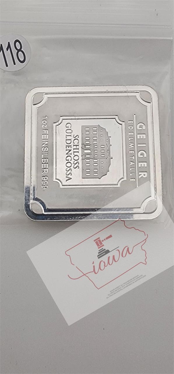 1 OZ Geiger Bar Serial BV356310