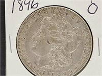 1896 O Morgan Silver Dollar Coin