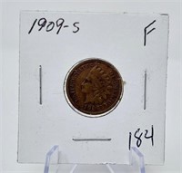 1909-S Indian Head Cent F