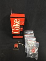 Coca Cola radio & key rings