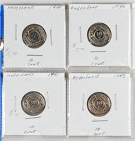 (4) NETHERLANDS COINS MIX