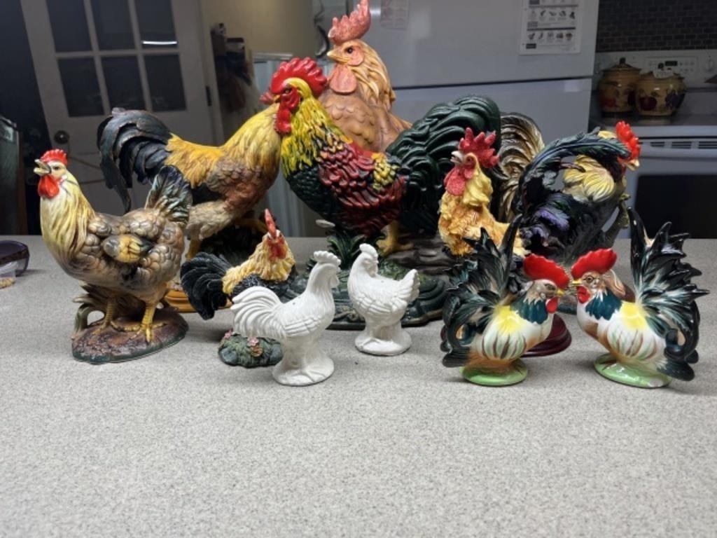 Rooster and Chicken decor