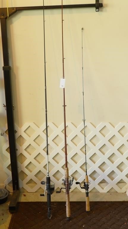 Three fishing Rods