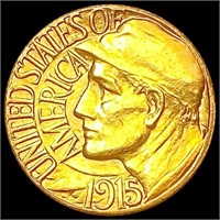 1915-S Pan-Pac Rare Gold Dollar CHOICE AU