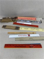 Rulers some with advertising