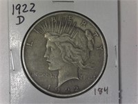 1922-D Peace Silver Dollar