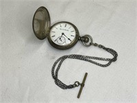 Elgin Railroad Pocket Watch with Chain