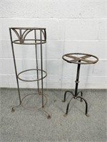 Heavy Wrought Iron Plant Stands