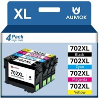 XL  4-Pack 702XL Ink for Epson 702 - Workforce Pro